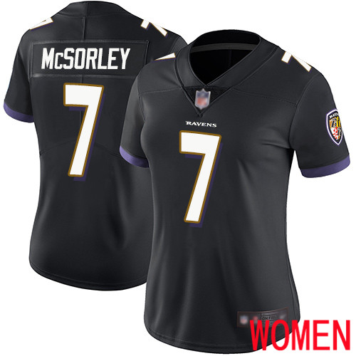 Baltimore Ravens Limited Black Women Trace McSorley Alternate Jersey NFL Football #7 Vapor Untouchable